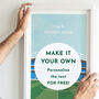 Chelsea Football Stadium Art Print Personalised Gift, thumbnail 5 of 6