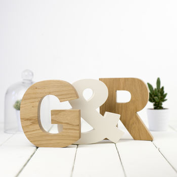 Wooden Letters Contemporary Oak, 5 of 8
