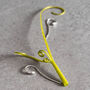 Sculptural Curve Drop Earrings In Sterling Silver, thumbnail 1 of 10