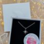 Handmade Sterling Silver North Star Birthstone Christmas Necklace: July Birthstone, thumbnail 2 of 12