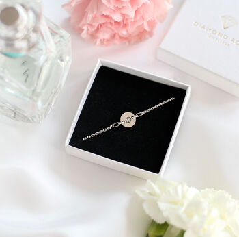 Personalised Initial Disc Bracelet, 2 of 4