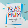 Amazing Mum Personalised Card, thumbnail 1 of 2