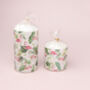 G Decor Tropical Flamingo Floral Retro Pillar Candle, thumbnail 5 of 5