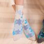 Leaf Mint And Jigsaw Blue Women's Socks Bundle, thumbnail 2 of 6