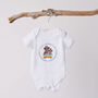 Personalised Kings Coronation Terrier Baby Grow Vest, thumbnail 1 of 2