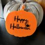 Happy Halloween Acrylic Pumpkin Decoration, thumbnail 3 of 4