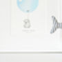Personalised Baby Boys Pastel Blue Balloon Picture, thumbnail 3 of 10