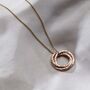 Personalised Textured Russian Ring Necklace, thumbnail 4 of 8