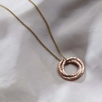 Personalised Textured Russian Ring Necklace, 4 of 8