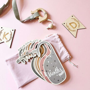 Personalised Whale Tail Baby Clothes Hanger Divider Set, 2 of 8