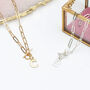 Gold Plated Or Sterling Silver Initial Tbar Necklace, thumbnail 2 of 4
