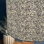 Swinley Denim Blue Damask Patterned Drum Lampshades, thumbnail 4 of 9