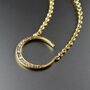 Joni Diamond Crescent Moon Necklace, thumbnail 3 of 3