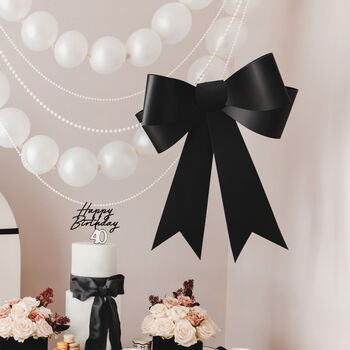 Elegant Black Decorative Card Bow For Home Décor, 3 of 5