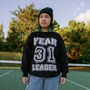 Fear Leader Women's Varsity Style Halloween Sweatshirt, thumbnail 2 of 4