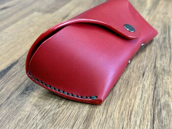 Personalised Red Leather Glasses Case, 12 of 12