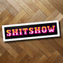 'Shitshow' Circus Style Rude Funny Framed Print, thumbnail 8 of 8
