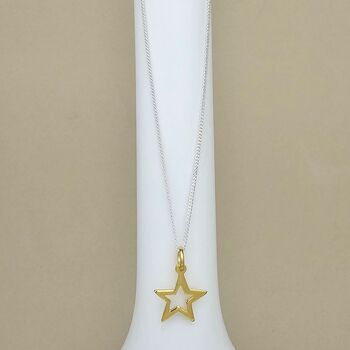 Personalised Necklace With Gold Plated Star Charm, 3 of 5