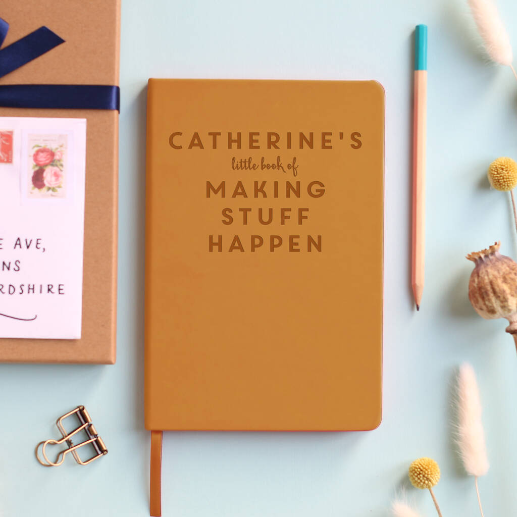 'Making Stuff Happen' Personalised Planning Notebook, 1 of 12