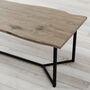 Dean Oak Dining Table With V Shaped Legs, thumbnail 3 of 7