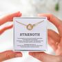 Strength Necklace – Empowerment Gift For Her, Encouragement Jewellery, Tough Times Present, Resilience Necklace, thumbnail 1 of 8