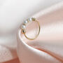 9ct Solid Gold Triple Pearl Helix Nose Ring, thumbnail 3 of 5