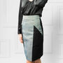 Imperia Colourblock Metallic Pencil Skirt, thumbnail 1 of 6