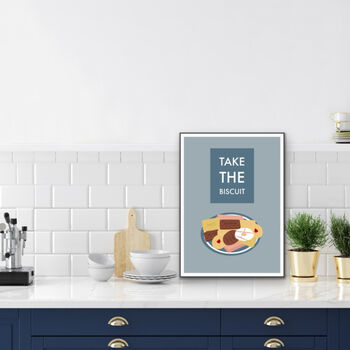 Take The Biscuit Kitchen Print, 2 of 3