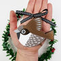 British Birds Christmas Tree Decorations, thumbnail 3 of 7