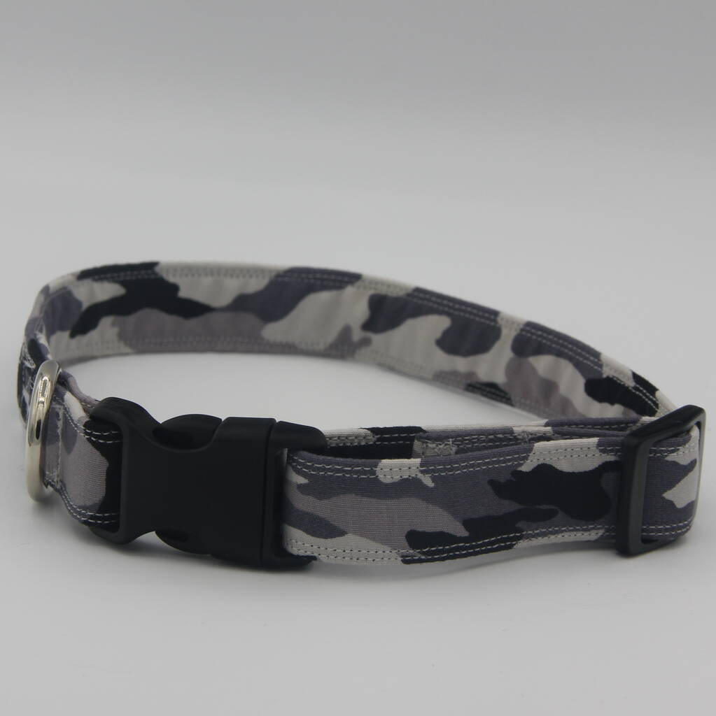 Grey Camouflage Dog Collar, 1 of 10