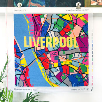 Liverpool City Map Tapestry Kit, 2 of 7