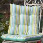 Citrus Stripe Alfresco Spring Garden Seat Pads, thumbnail 3 of 7