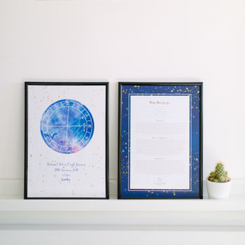 Personalised Christening Astrology Star Map + Write Up, 5 of 12
