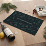 Personalised Christmas Festive Floral Placemat, thumbnail 2 of 4