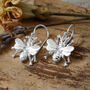 Sterling Silver Busy Bee Dangly Earrings, thumbnail 1 of 5