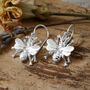 Sterling Silver Busy Bee Dangly Earrings, thumbnail 1 of 4