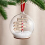 Personalised Family Christmas Sign Post Bauble, thumbnail 1 of 7