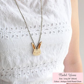 Wooden Bunny Rabbit Necklace, 9 of 12