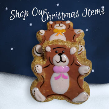 Mr And Mrs Claus Christmas Themed Dog Biscuits, 5 of 9