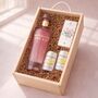 Mother’s Day Mermaid Pink Gin Gift Set In Wooden Keepsake Box, thumbnail 2 of 5