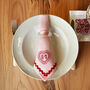 Love Heart Valentine Linen Napkins Set Of Two, thumbnail 3 of 7