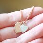 Personalised Double Heart Charm Bracelet, thumbnail 8 of 12