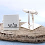 Personalised Car Cufflinks. Gift For Dad, thumbnail 1 of 10