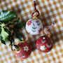 Hand Painted Festive Bauble Decoration, thumbnail 3 of 9