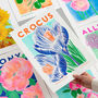 Crocus Flower Risograph Print, thumbnail 4 of 4