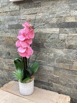 Pink Artificial Silk Orchid Mothers Day Gift, 7 of 7