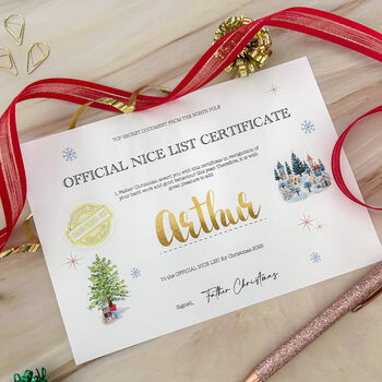 Personalised Nice List Letter From Santa, 9 of 11