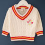 Little Cricket Club Personalised Baby And Children’s Jumper, thumbnail 4 of 12