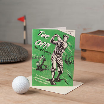 Golf Blank Greetings Card By Rocket 68