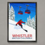 Whistler Ski Resort Poster, thumbnail 1 of 6